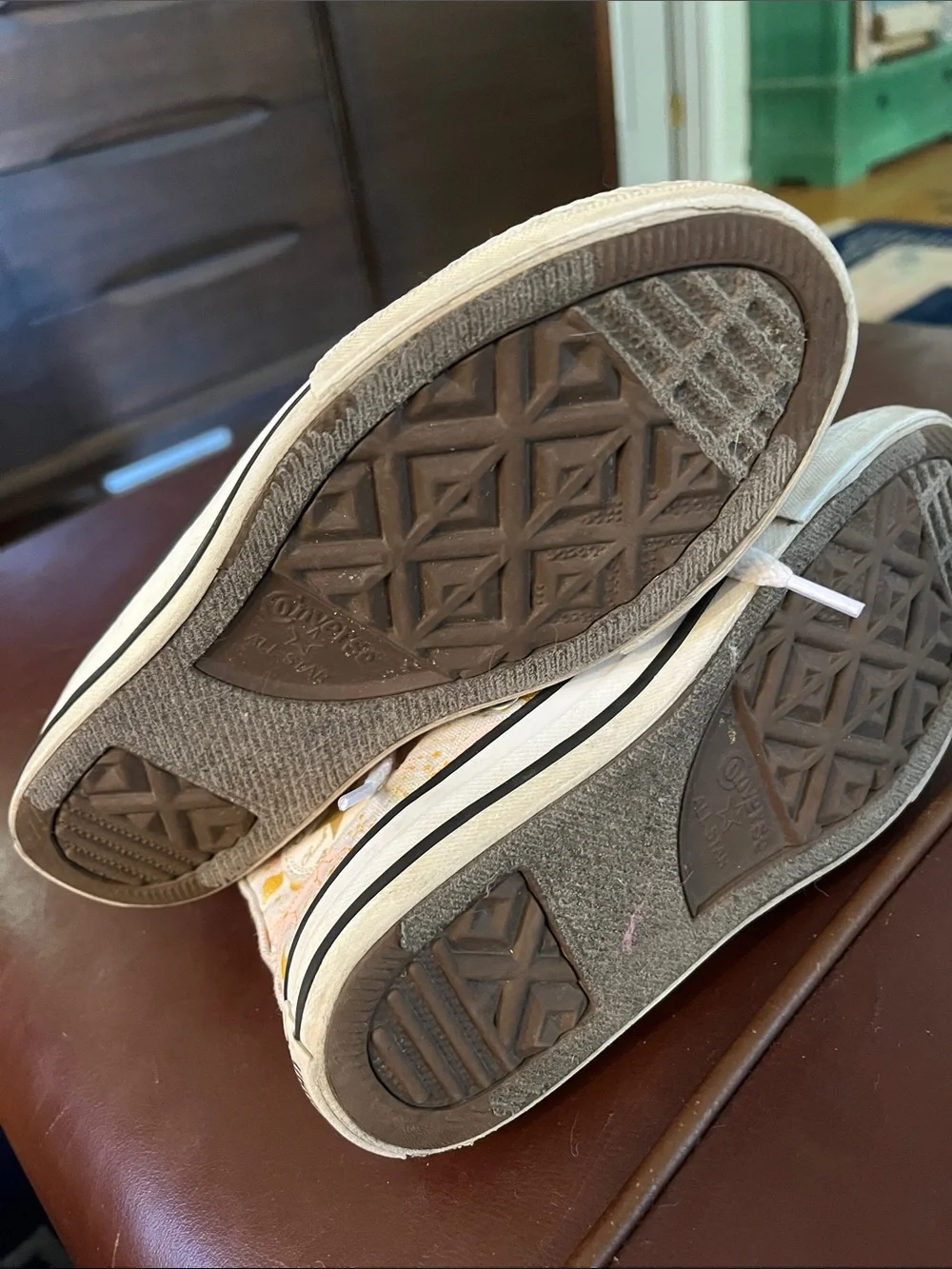 Converse Kids Pink High-Top Sneakers with Gold Accents